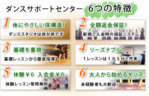 6つの特徴